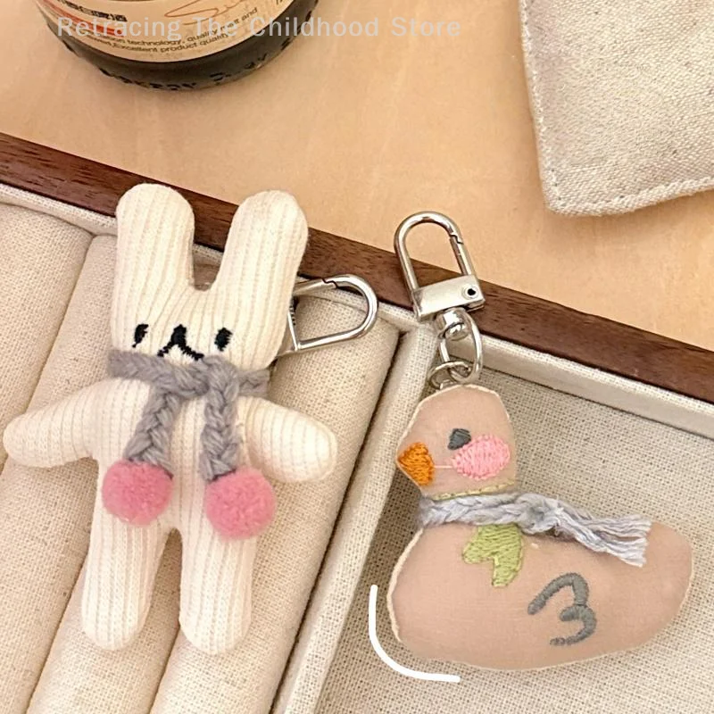 

1 шт., милый кукла-животное, брелок, кулон, мультяшный кролик, утка, подвесной орнамент, рюкзак, сумка, подвеска, украшение, аксессуары, подарок