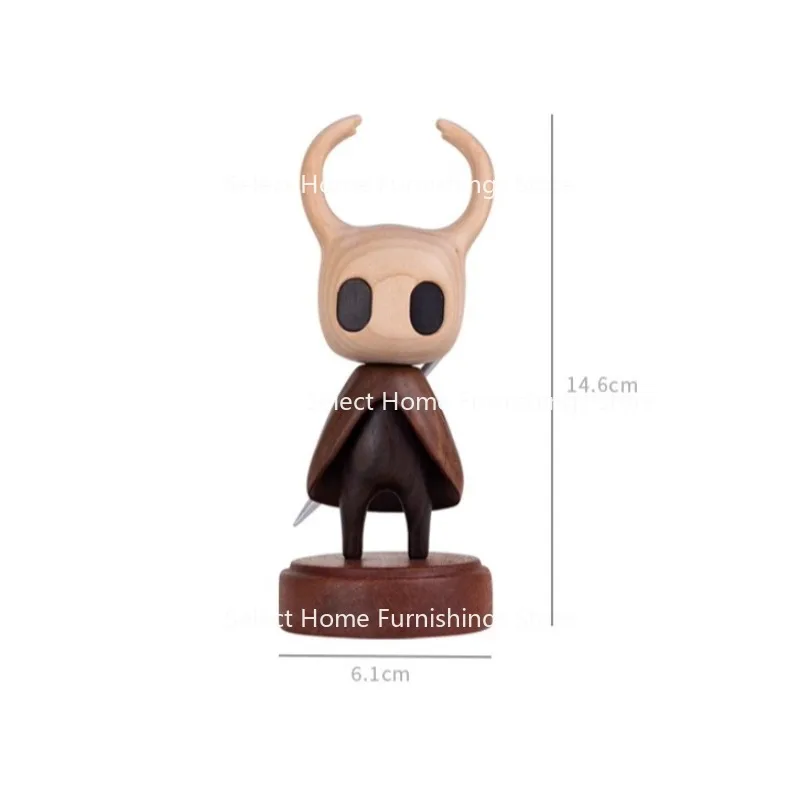 

Suitable for Hollow Knight Solid Wood Cool Living Room Porch Desktop Ornament Creative Gift for Friends