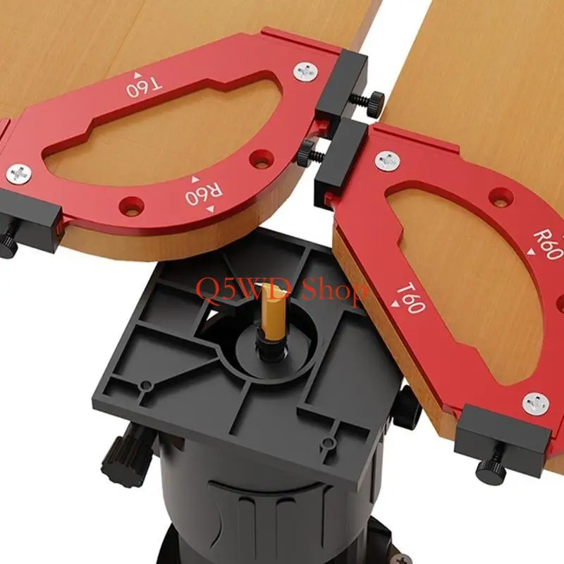 Q5WD Woodworking Round Corner Radius Templates Cutting Templates Tool Routers Corner Radius R20/R30/R35/R40/R50/R60