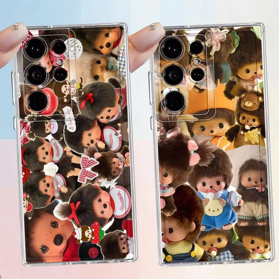 Cute M-Monchhichis Case for Samsung Galaxy S26 S24 S22 FE S21 S23 Ultra S25 Edge Note 20 Ultra 10 S20 Plus Phone Cover