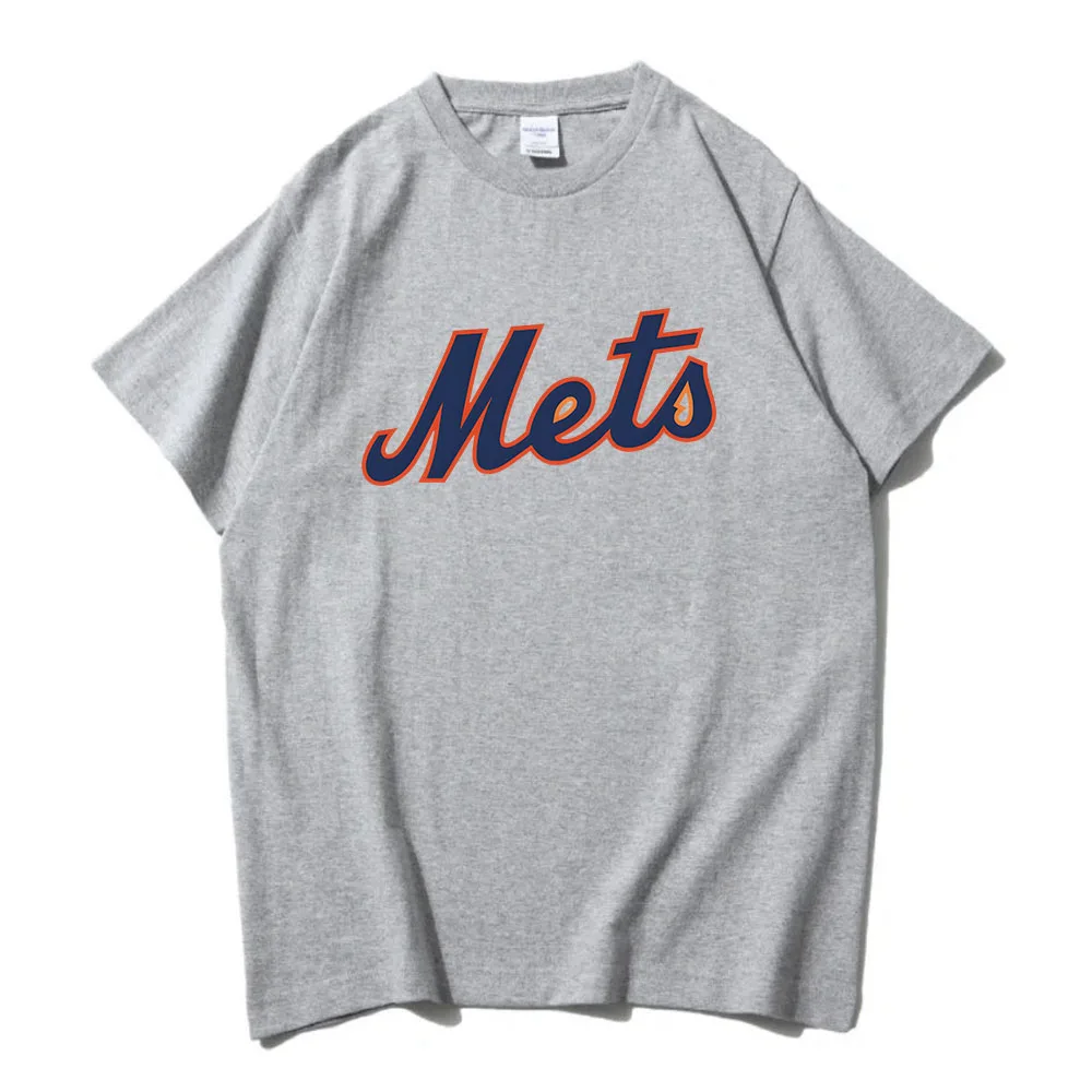 Major League Baseball Teams Mets T-shirt Summer High Quality Soft Unisex Tee-shirt Hip Hop Streetwear Graphic Clothes Men Tees