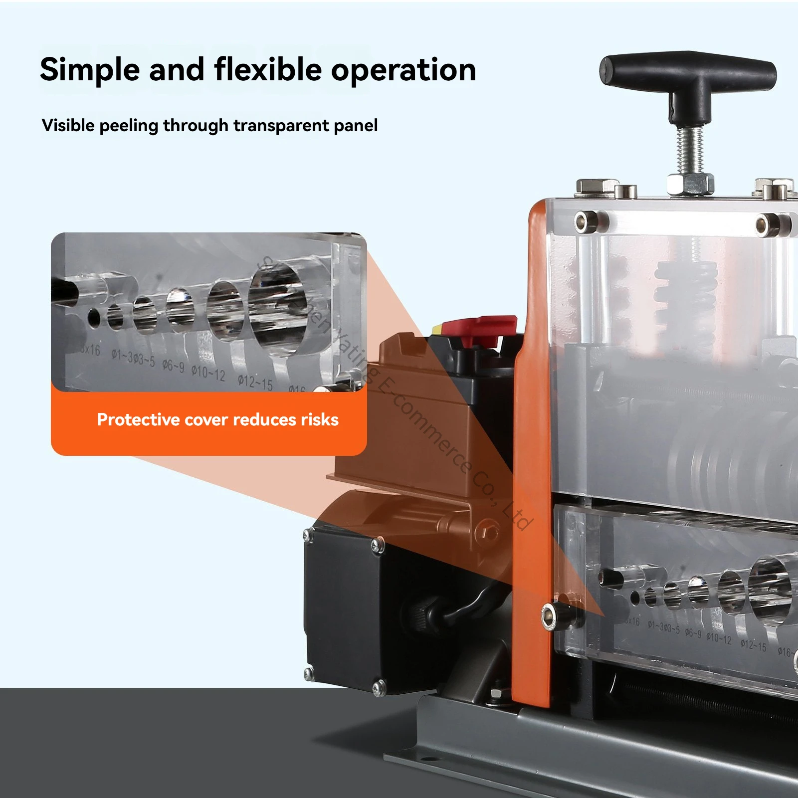 1.5-25MM New Electric Multi Pass Wire Stripping Machine for Peeling and Stripping Waste Cables, Wire and Cable Peeling Tool