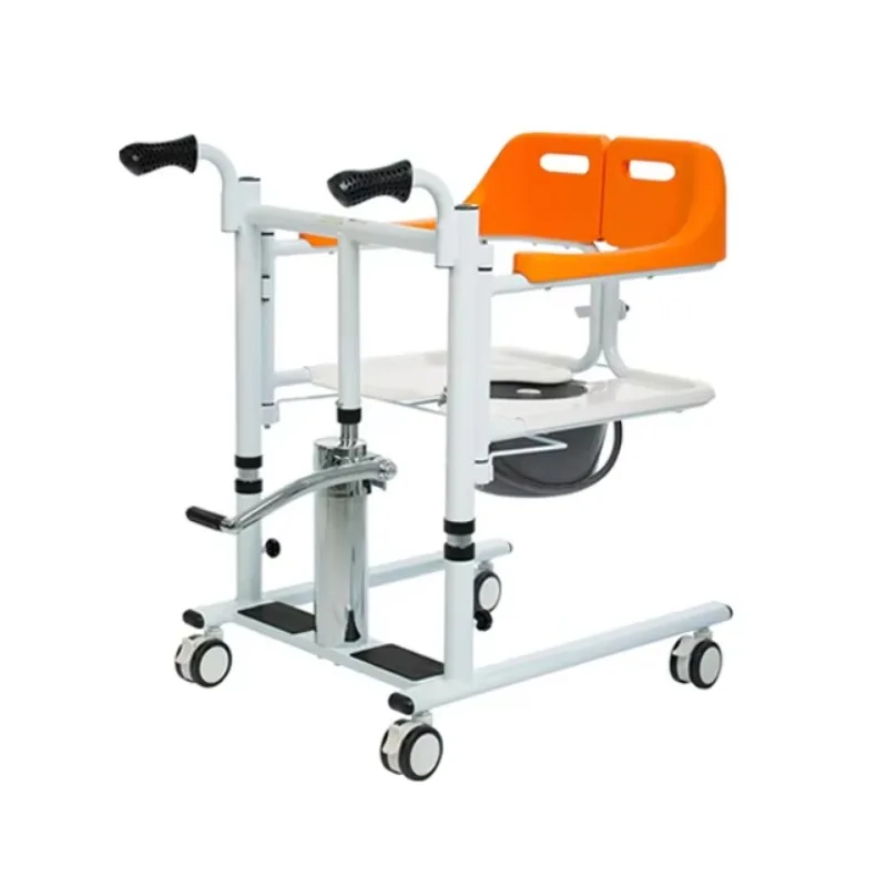 Adjustable Hydraulic Patient Transfer Chair with Commode Shower Lift Seat for Elderly Disabled Home Care