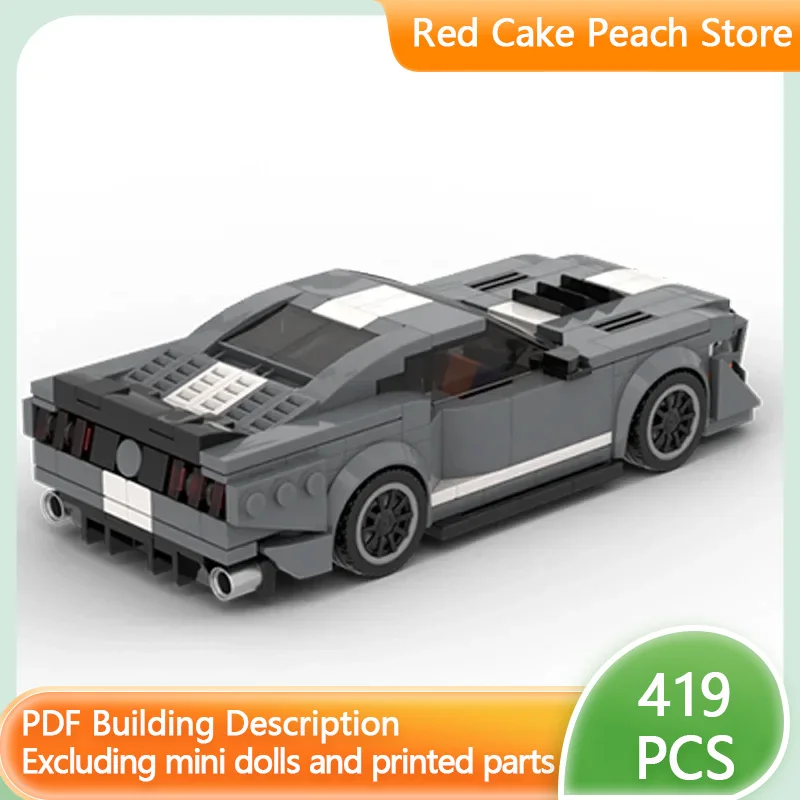 

Speed Champion Model MOC Building Bricks GT500 American Muscle Car Modular Technology Assemble Children Suit Toys Gifts Holiday