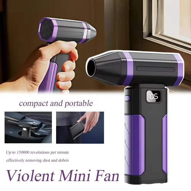 Turbo Jet Fan 160000RPM Brushless Blower Powerful Electric Air Blower Vacuum Dust Cleaner Portable Dust Cleaner Violent Fan Snow 5 Brushless Turbo Jet Fan Blower – Portable Electric Air Duster and Dust Cleaner for PCs, Keyboards and Cars – view 5