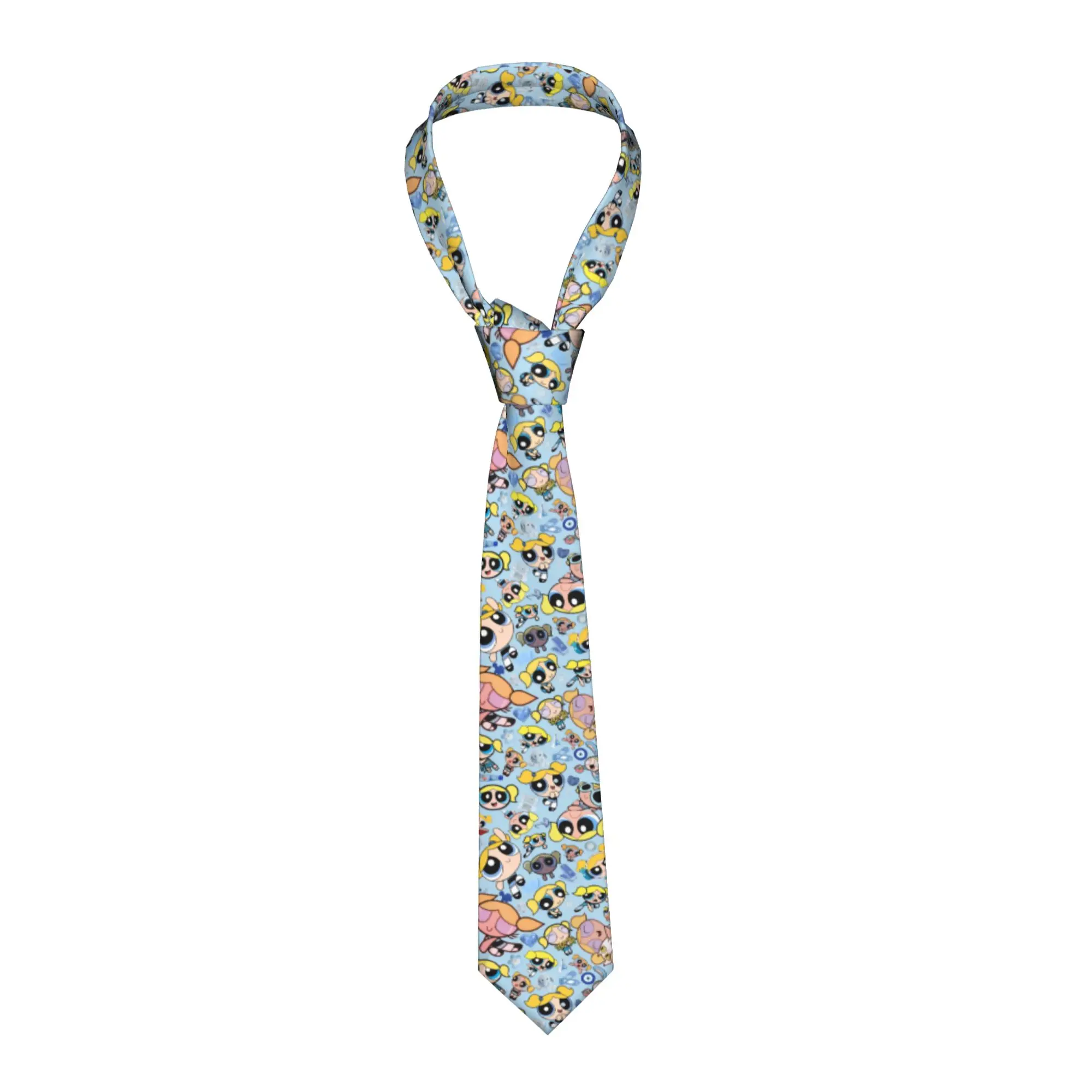 Necktie Whoopass Girls Comedy Cartoon Men Silk Polyester 8 cm Narrow Neck Tie  for Men Suits Accessories Gravatas Wedding Gift