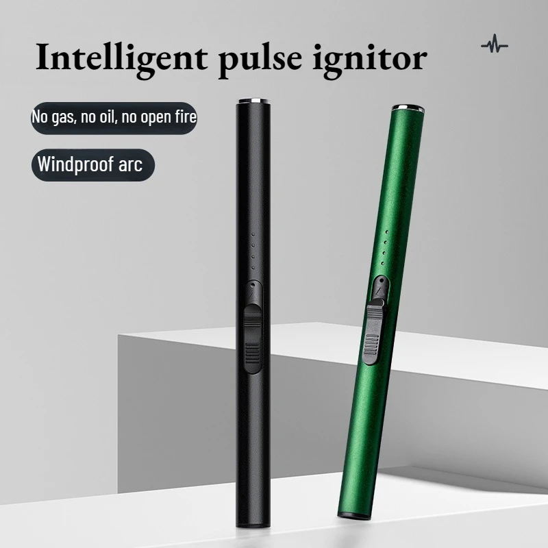 

2025 Metal Aromatherapy Candle Intelligent Pulse Charging Arc Lighter Type-c Fast Charging Ignition Gun Outdoor Barbecue Igniter