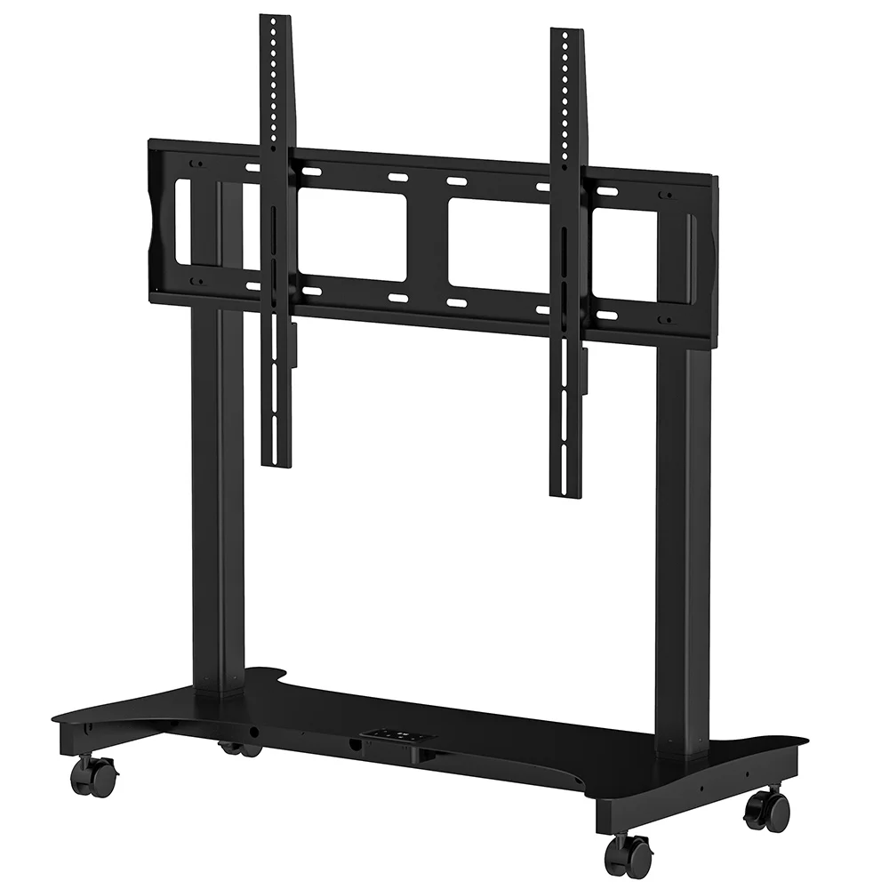 

Mobile Tv Trolley Stand Motorized Cart Mount Bracket For 65-100 Inch TV