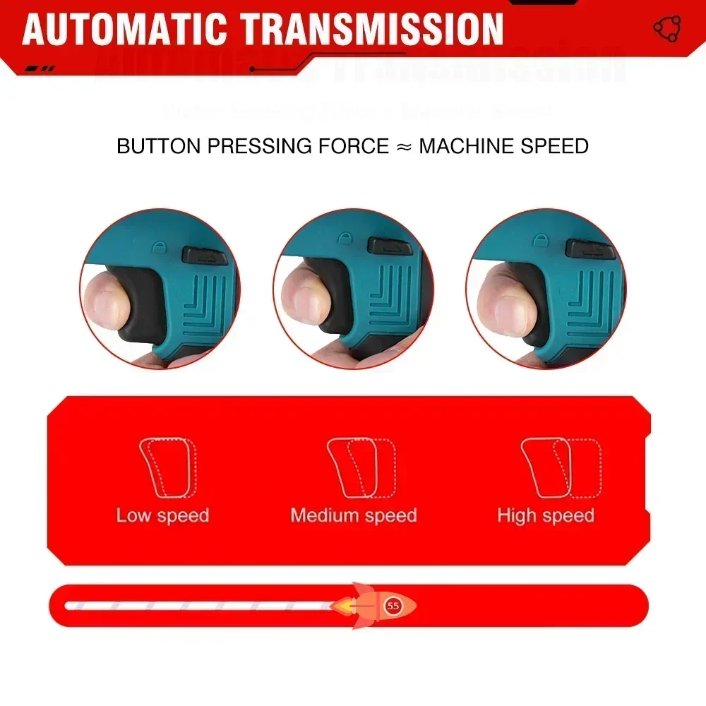 ONEVAN 3600W 12000SPM Brushless Cordless Electric Reciprocating Saw Variable Speed Metal Wood Cutter Tool For Makita 18V Battery