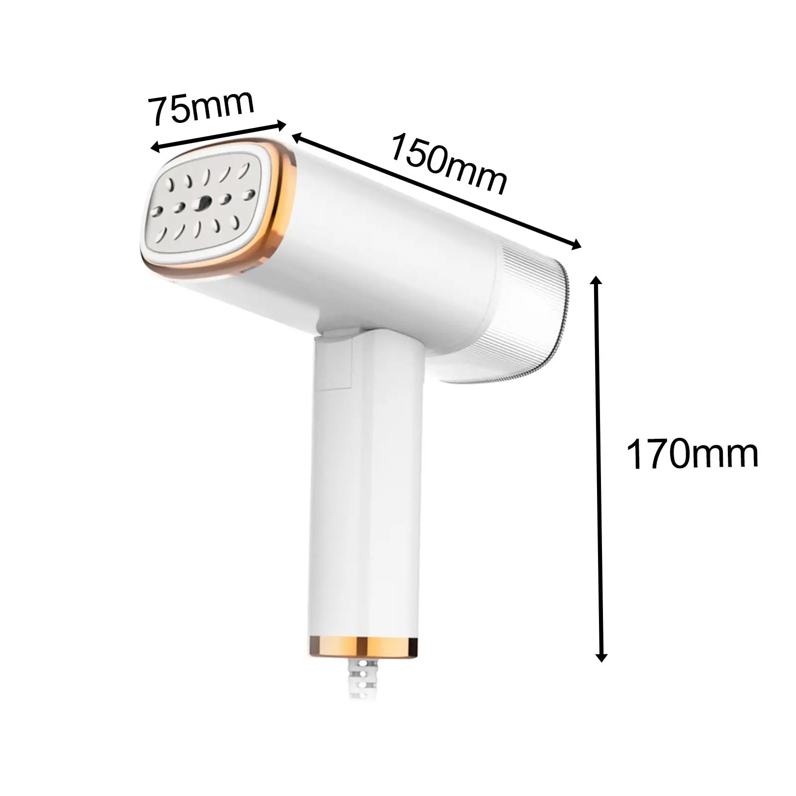 مكوّاة صغيرة، تسخين سريع، خزان مياه قابل للفصل 1000 وات مكواة بخار للملابس للسفر والمنزل