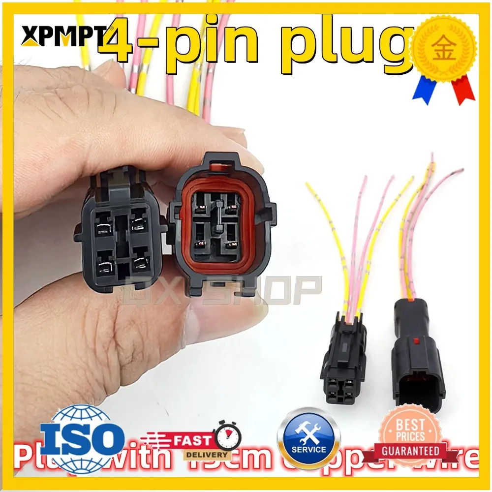 4-Pin plug connector DJ7041Y-2-11/21 For Excavator Car sensor、solenoid valve、LED light Wire harness plug 7123(7222)-7444-30