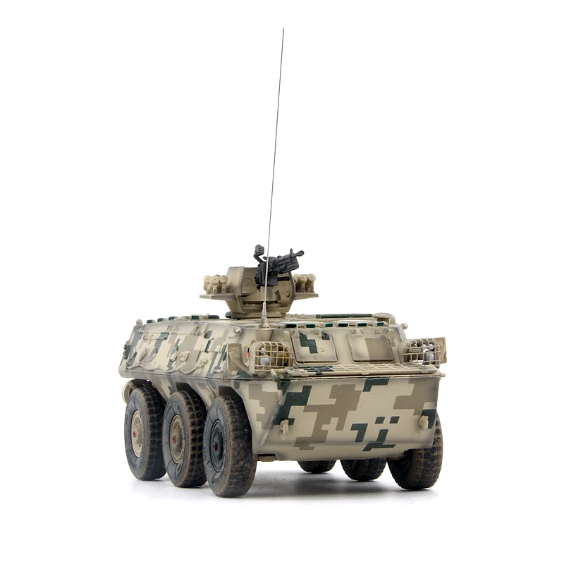 Die Cast 1:72 Scale China UNISTAR ZSL-92A Wheeled Armored Delivery Vehicle Desert 6-wheeled Combat Alloy Tank Model Military Toy
