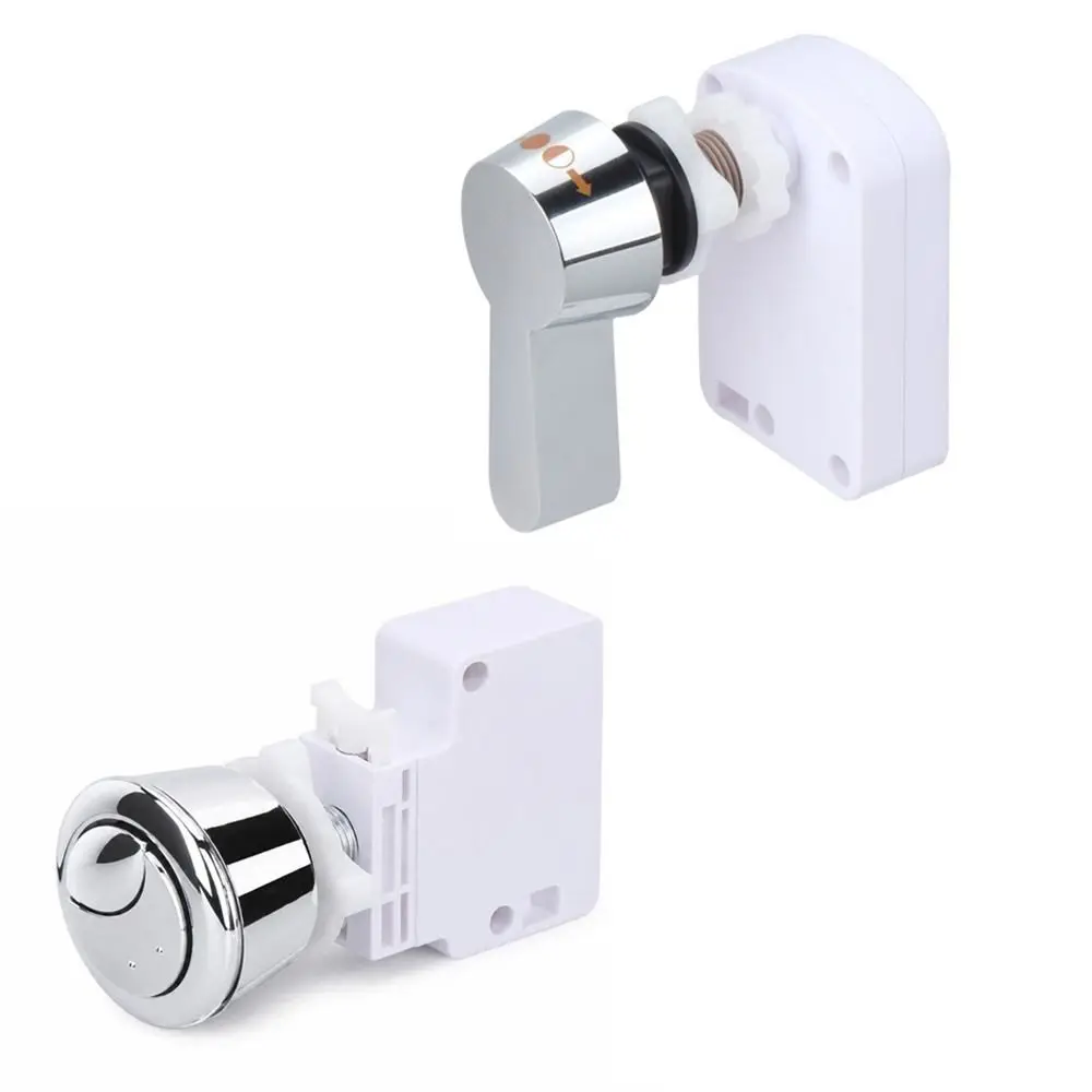 Double Flush Toilet Flush Button Cable Operated Easy Install Toilet Flush Handle with Cable Box Adjustable