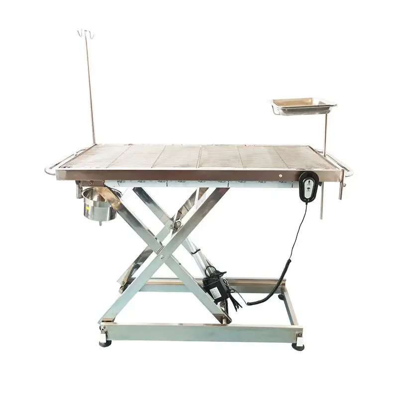 Hydraulic constant temperature full set of beauty table stainless steel durable animal bed
