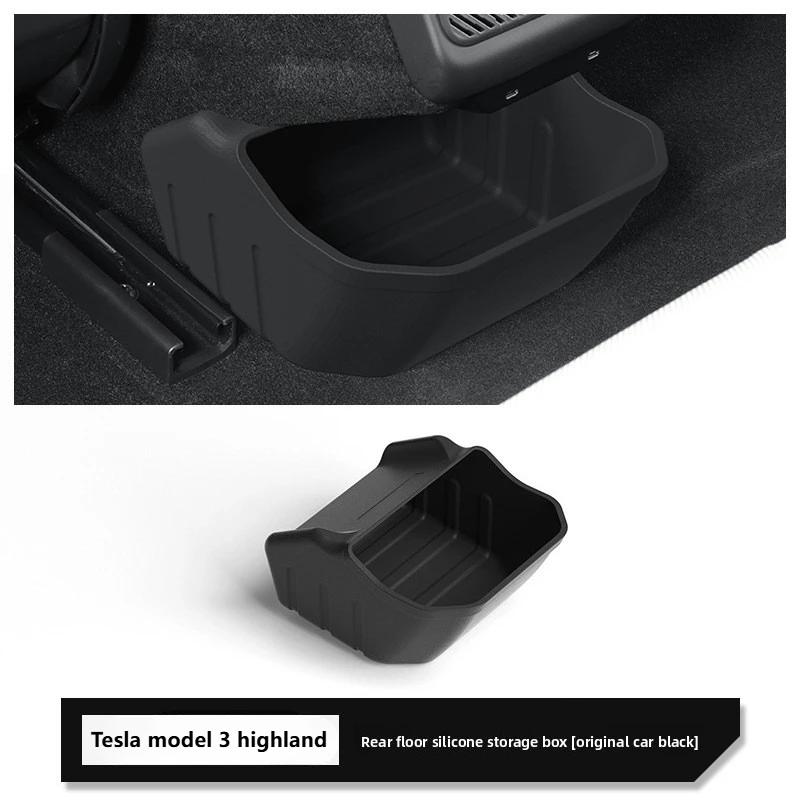 

For Tesla Model 3 Highland 24-25 Car Trash Can Rear Storage Box Interior Storage Box Accessories