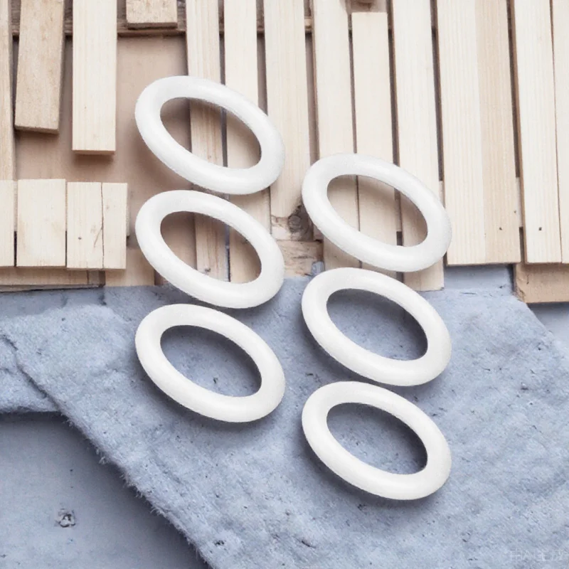 

6pcs Foam Circles For Crafts Diy Unpainted Blank Circle Models Party Decorations Craft Supplies Foam Craft Circle