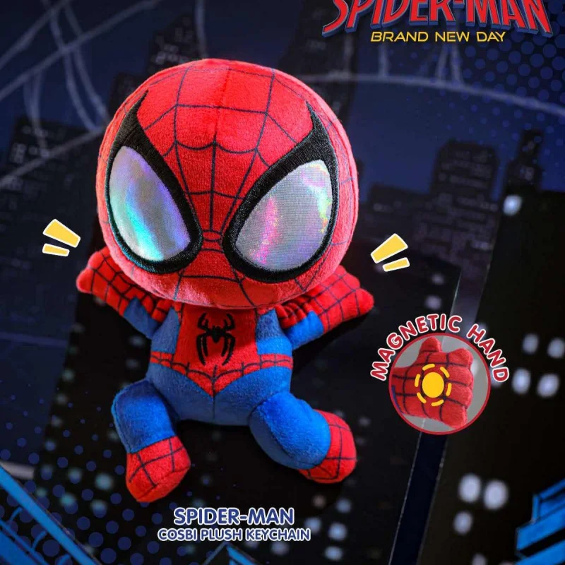 Original Hot Toys Spider-Man 4 Heroes Reborn Series Blind Box Mystery Box Cute Cosbi Figure Pendant Keychain Charm Toy Gift