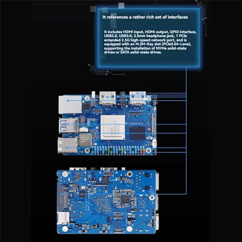 رائعة-لـ Orange Pi 5 Ultra RK3588 Wifi 6E+ BT 5.3/BLE M2 SSD 6TOPS NPU لوحة تطوير كمبيوتر صغير لنظام أندرويد 12 (الولايات المتحدة) قابس أمريكي