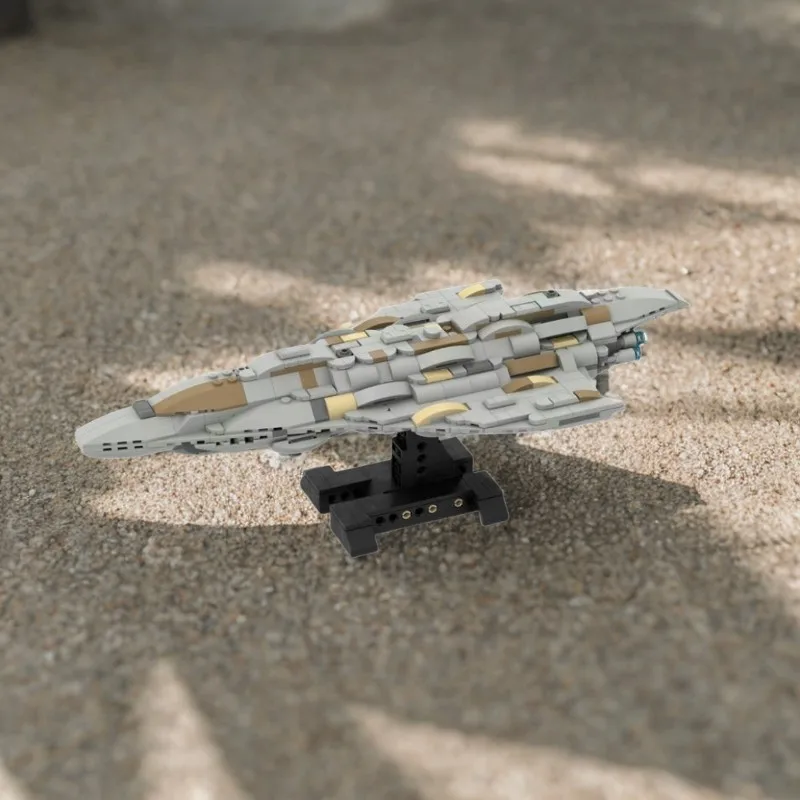 

717PCS Iconic MC-80 Star Cruiser MOC — подробные строительные блоки для космических кораблей для коллекционеров.