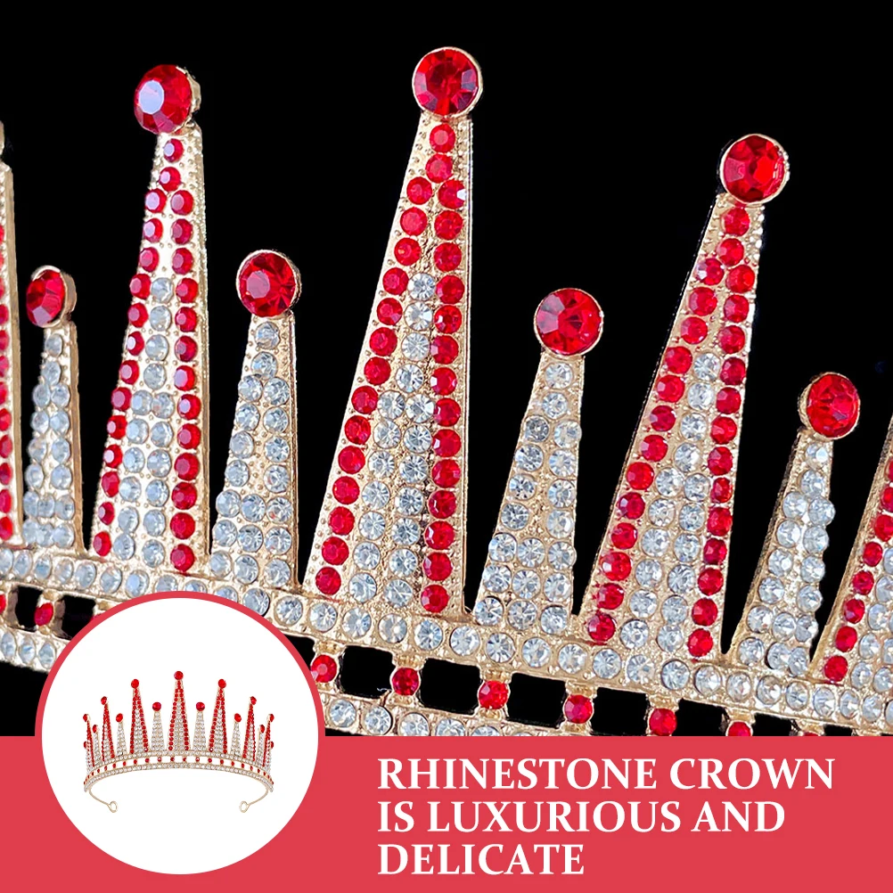 

Rhinestone Crown Hair Accessory Wedding Bride Headpiece Crowns Accessories Tiara Birthday Glamour Zinc Alloy Sturdy Comfortable