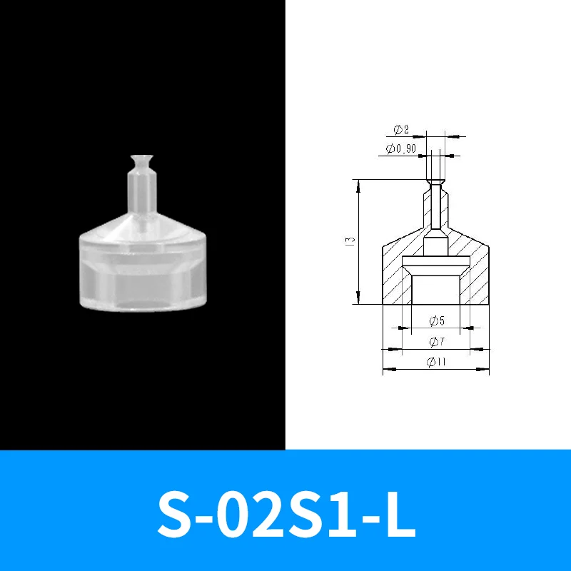 Star Small Dia 1/2/3 Layer S-20S1~40S1 Series Air Fitting Manipulator Pneuamtic Industrial Vacuum Rubber Suction Pad Cup