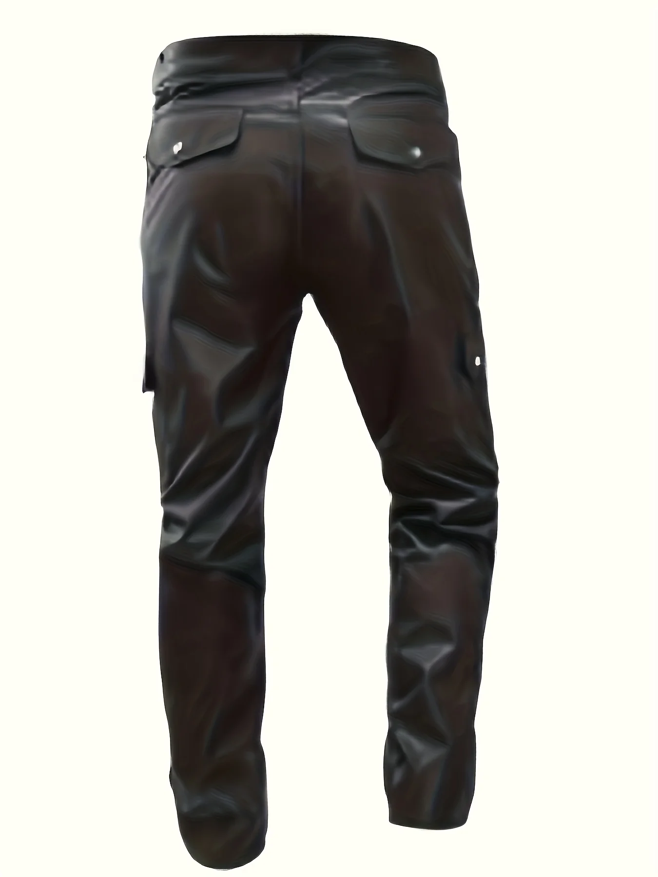 Übergrößen-Herren-Arbeitshose aus PU-Leder, Weich im Griff, Multi-Taschen, Lässige Business-Kleidung, Leicht und Warm für Outdoor-Aktivitäten, Herbst- und Winterstil – Detail 5