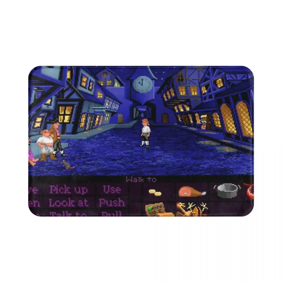 Melee Island Streets Monkey Island Doormat Rug carpet Mat Footpad Polyester Anti-slip durable Entrance Kitchen Bedroom balcony