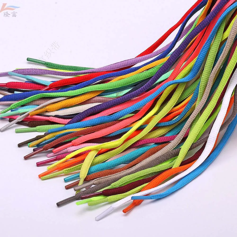 1 Pair Fashion Men Women Sports Shoelaces Shoes Rope Shoe Tie Flat Semicircular Shoelace Suitable For All Shoes Round Laces