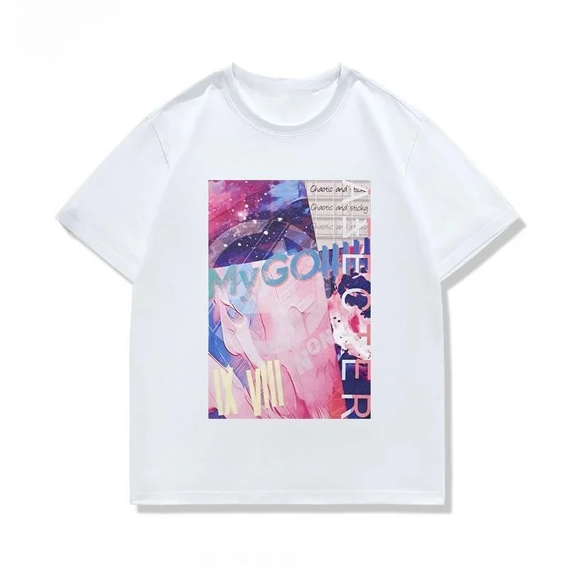 BanG Dream MyGO!!!!! Aesthetic Graphic T‑Shirt Vintage Oversized Cotton Streetwear Harajuku Unisex Short Sleeve Music Fan Tops