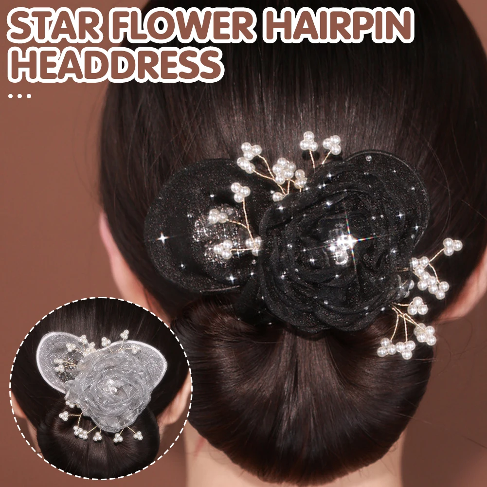 Stylish Shiny Hair Bun Maker Non-Slip Lightwight Hair Bun Shaper Gift For Birthday