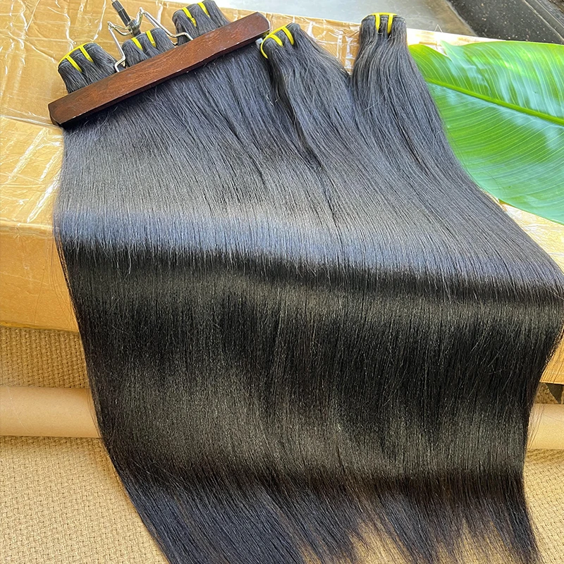 

Необработанные прямые волосы Light Yaki, натуральные человеческие волосы, двойная прядь, кудрявые прямые накладные волосы для женщин, 10-30 дюймов