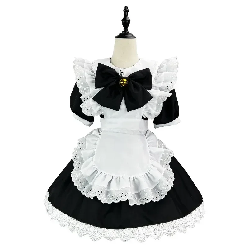 Black Cute Lolita Maid Dress Costumes Cosplay Bunny Girl Maid Dress Suit for Waitress Maid Party Stage Costumes S -5XL