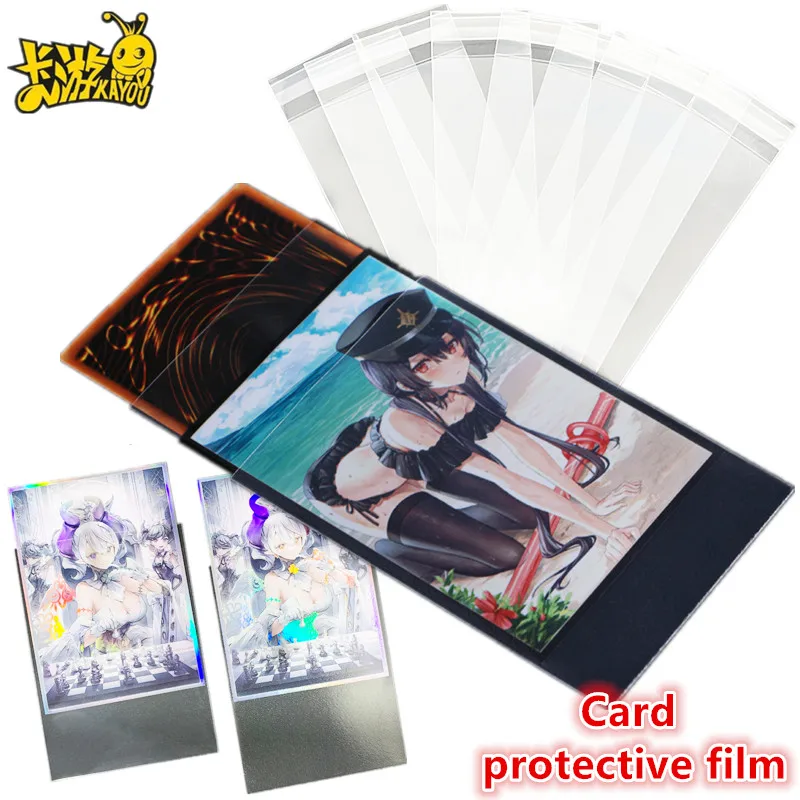 KAYOU 100pcs Ye Loli Trading Card Sleeves Photcards Clear Protector Shield Board Games Tarot Cards Photocard Protector Film