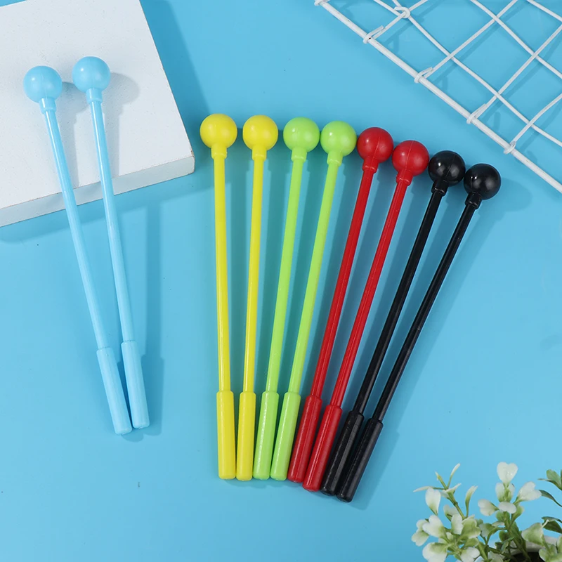 2pcs/set 20cm Percussion Drum Sticksmallets Drumsticks Adults Stick Mallet Rhythm Rubber Kids Stick Mallet Plastic Instrument