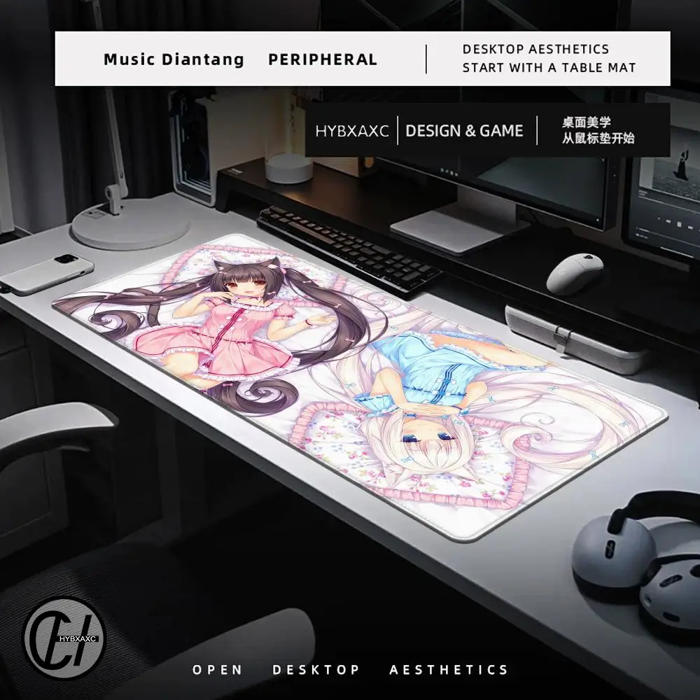 لوحة ماوس XXL Home HD مكتب الكمبيوتر الحصير مسند الماوس Nekopara السجاد ألعاب مكتب كمبيوتر محمول لينة ماوس حصيرة سطح المكتب ماوس الوسادة
