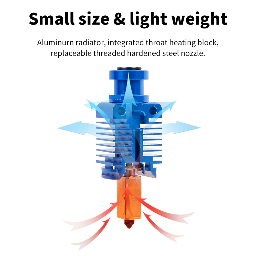 TZ-End3 Nozzle Extrusion Head Upgraded High-Temperature 3D Printer Hotend