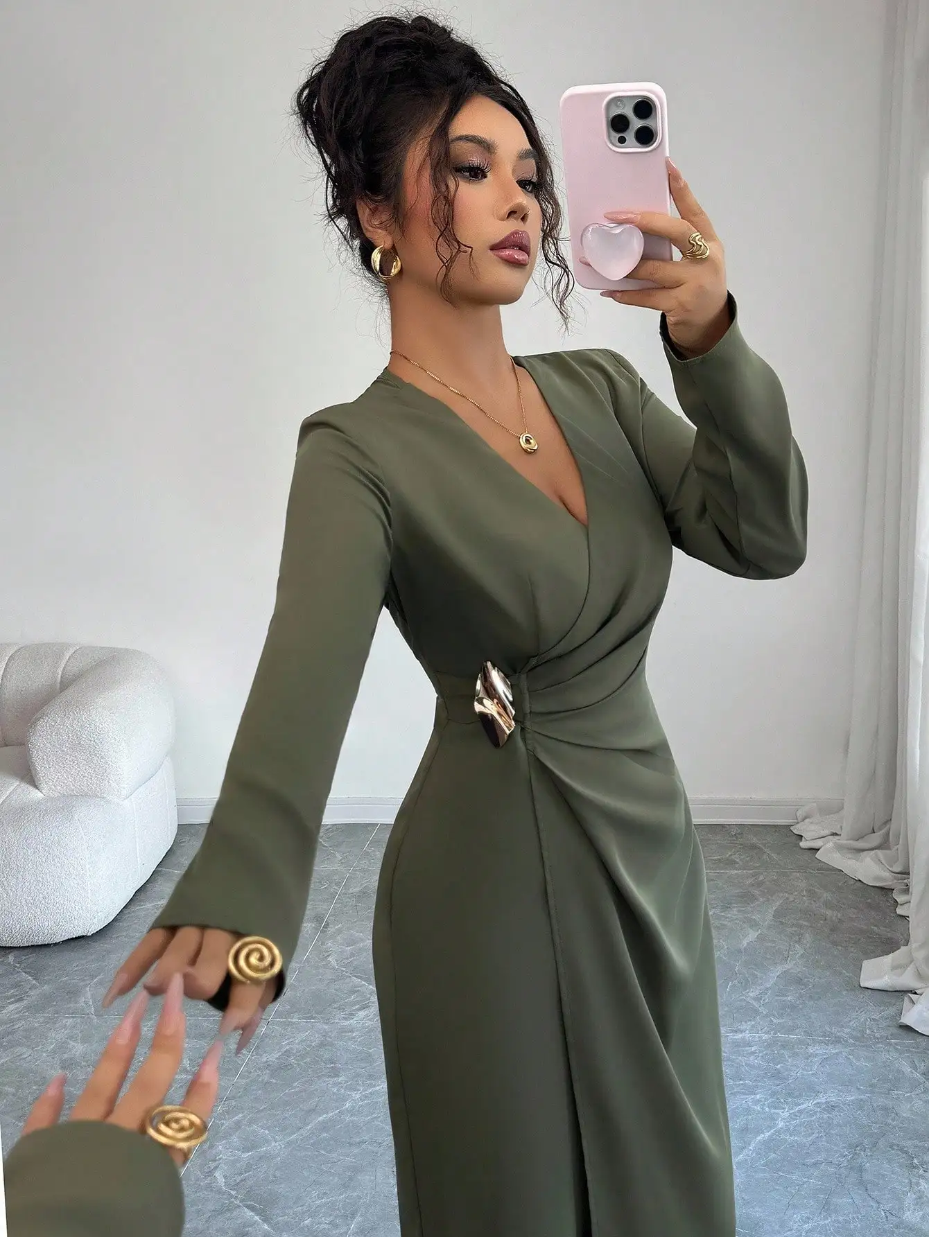 Thumbnail 4 - #45 Low Cost Long Sleeve Wrap Dress That Work