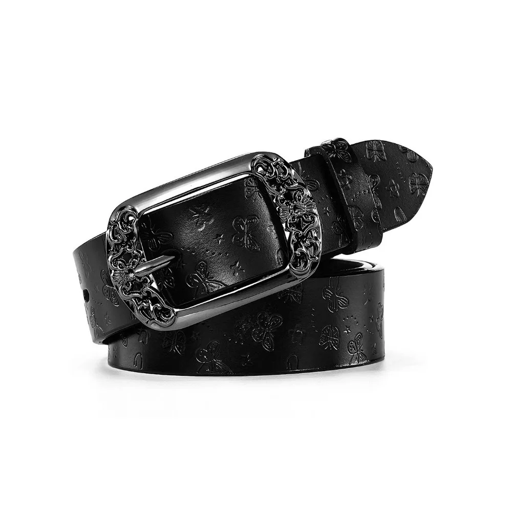 

Fashion Alloy Pin Buckle Carved Waist Belt Chic Harajuku PU Leather Belt Vintage Y2K Punk Waistband For Women