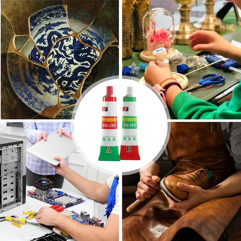 Colla per legno per mobili adesivo metallico ad asciugatura rapida per impieghi gravosi 1 paio di colla Weldbond saldatura multifunzionale per impieghi gravosi robusta