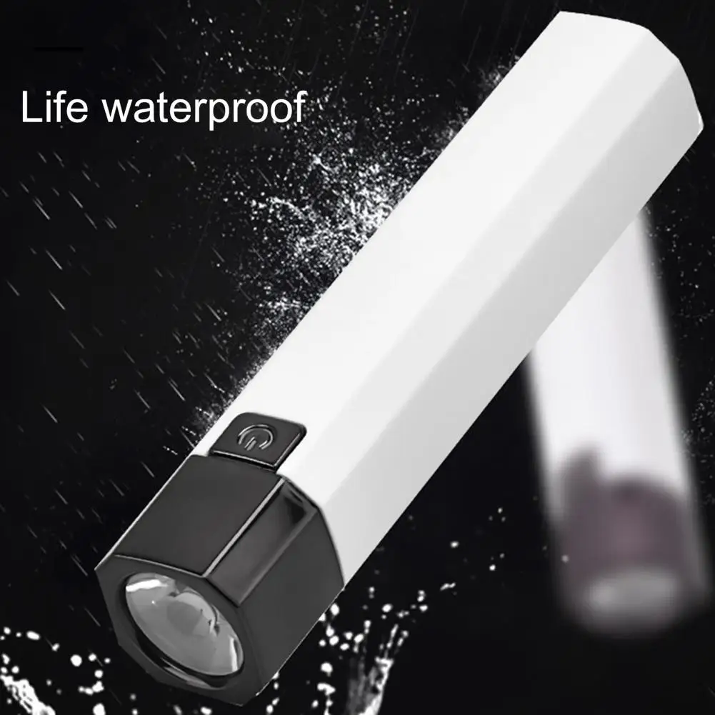 Mini Portable Flashlight USB Rechargeable Penlight for Outdoor