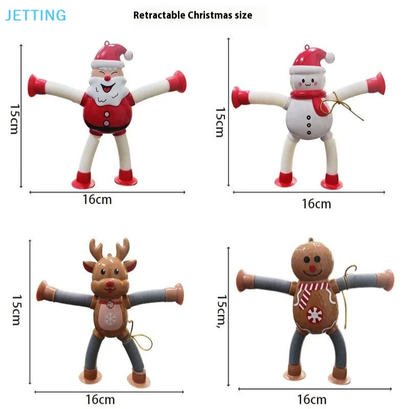 クリスマス拡張可能なサンタクロースと雪だるまのペンダント、家のクリスマスツリーの飾り、新年の子供へのプレゼント