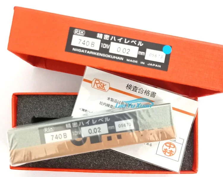 740B02 pocket level ruler Japan RSK Riken small level measuring instrument 100*18*20 fitter level