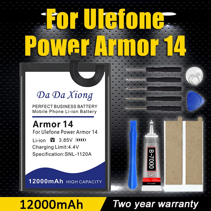 

В наличии: Аккумулятор для Ulefone Power Armor 14, 12000 мАч, новая дата производства, длительное время работы в режиме ожидания, для Ulefone 3097.