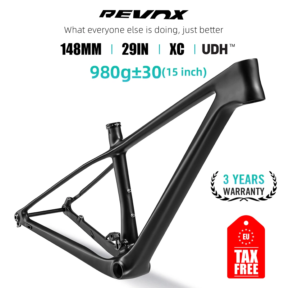 2024 Lexon 29er Vollcarbonrahmen Mountainbike 148 * 12 mm BB92 Tretlager MTB SCOTT Carbonrahmen