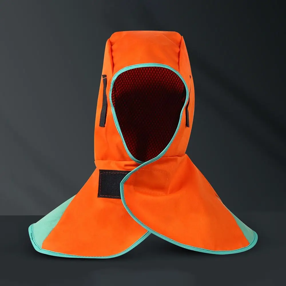 Durable Washable Full Protective Welding Helmet Fireproof Breathable Welding Hood Scald Proof Dustproof Welding Neck Cover Men