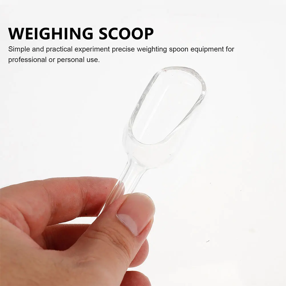 Embudos de vidrio con cuchara de pesaje, borosilicato para transferencia de muestras de laboratorio, herramienta de pesaje, medición precisa, 2 uds.