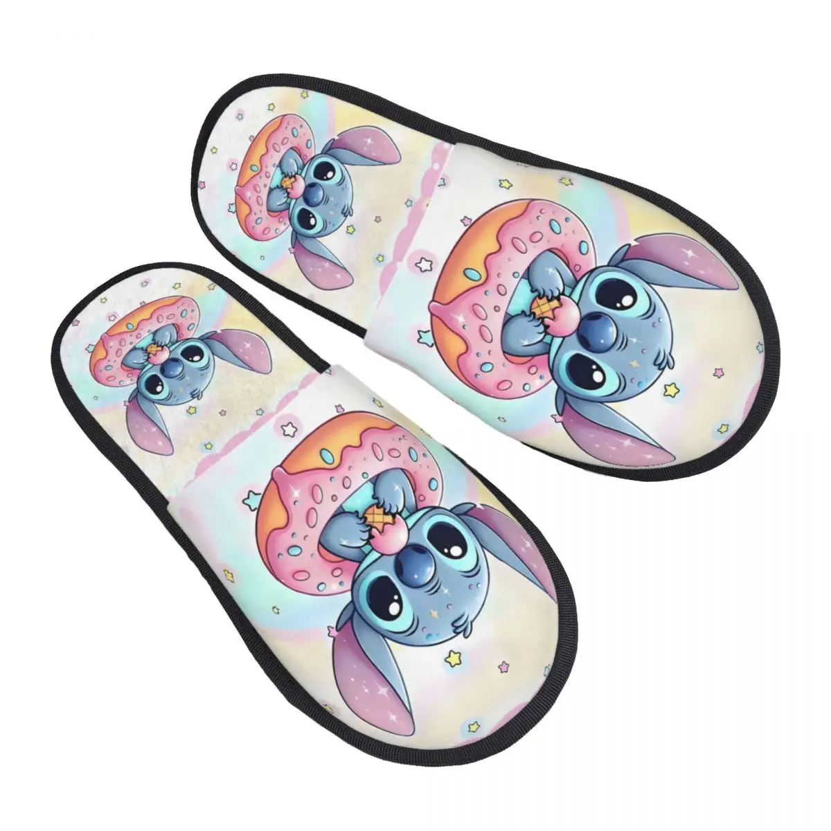 

Женские домашние тапочки с мультяшным принтом Лило и Стич, мягкие теплые милые пушистые тапочки из пены с эффектом памяти в стиле аниме, домашняя уличная обувь