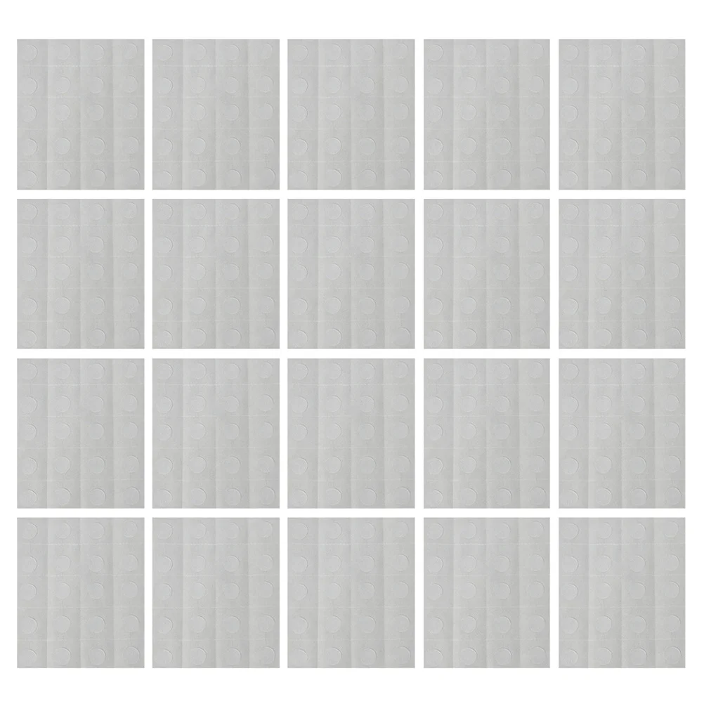 25 ورقة من نقاط لاصقة مزدوجة الجوانب قابلة للإزالة ولا أثر ملصقات مستديرة شفافة للصور بالونات ملصقات فنون تزيين الزفاف