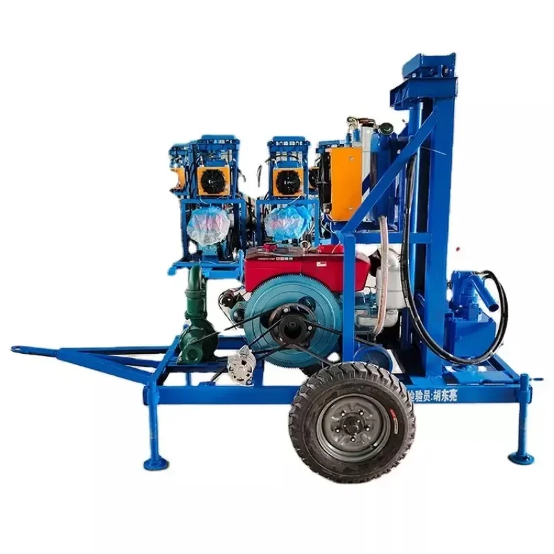 YUGONG Hot Sale Small 100m Water Drilling Rig Machine 200mm Borehole Water Well Drilling Rig Machine High Quality