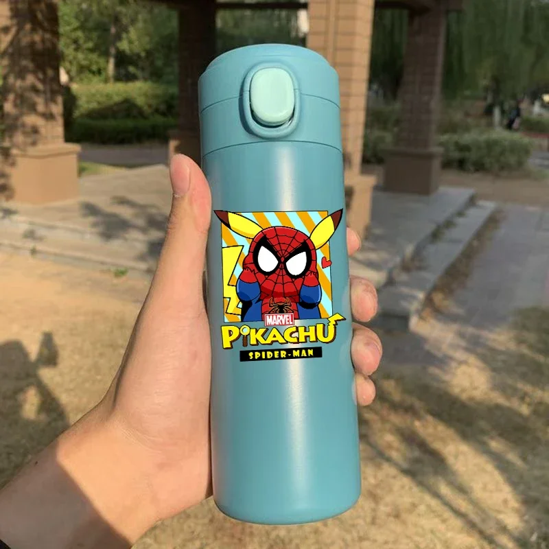 

Anime 20ML Pokemon Cos Superhero 4Thermos Water Bottle Portable Kids Pikachu 304 Stainless Steel Outdoor Sport Water Mug Gifts